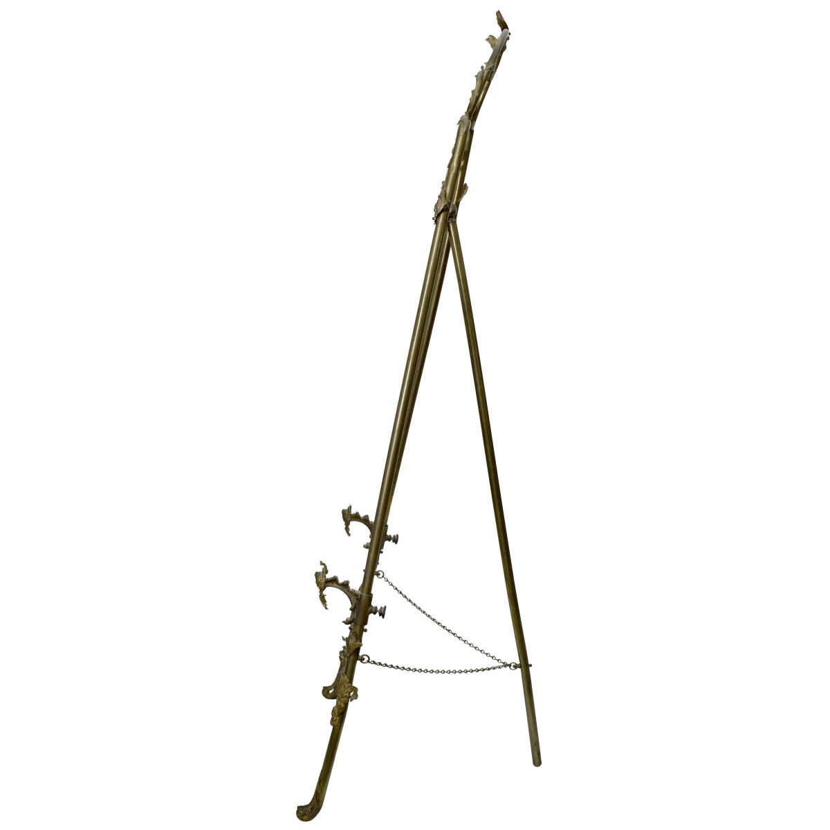 Vintage French Art Nouveau Brass Easel