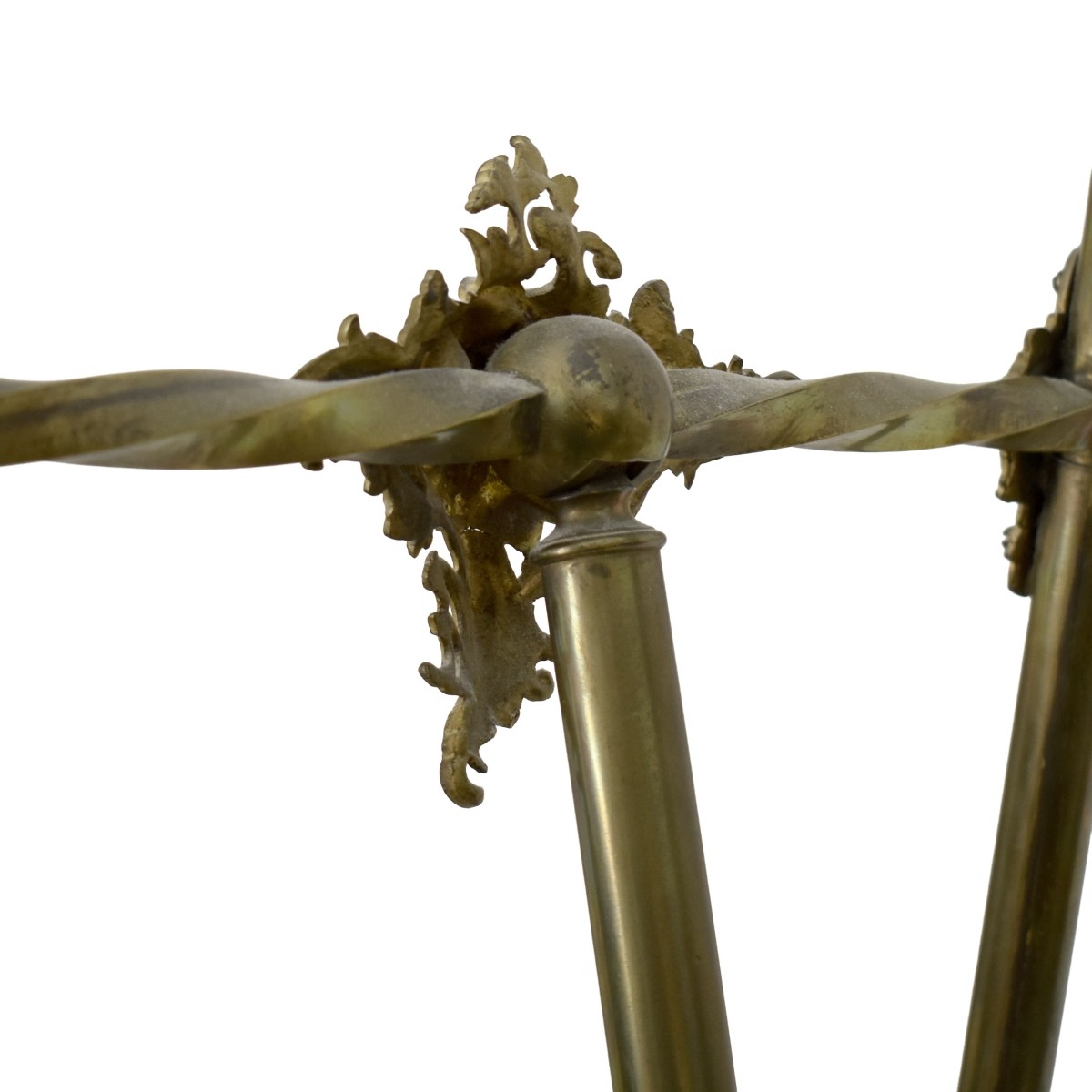 Vintage French Art Nouveau Brass Easel