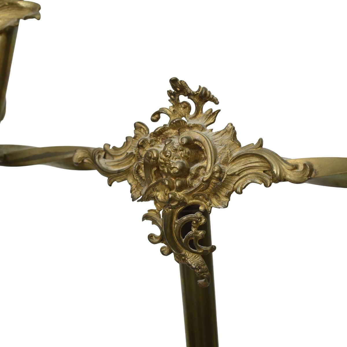 Vintage French Art Nouveau Brass Easel