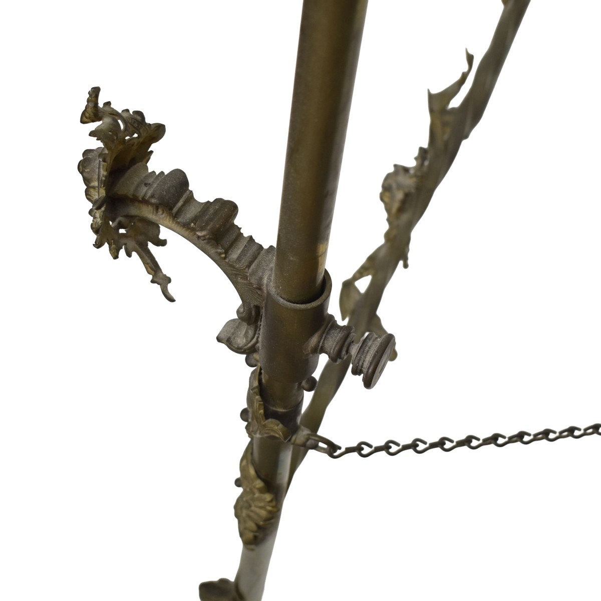 Vintage French Art Nouveau Brass Easel
