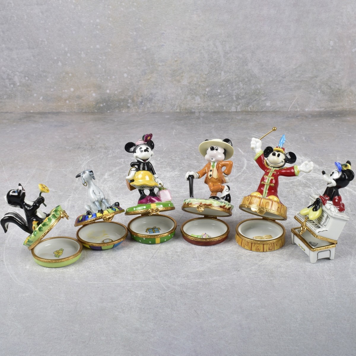 Disney Character Limoges Porcelain Boxes