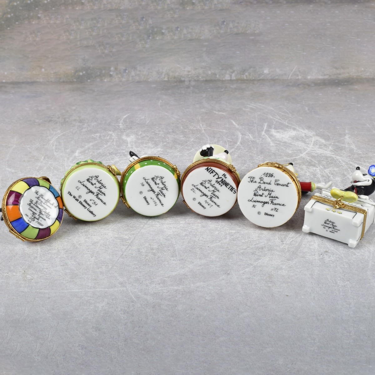 Disney Character Limoges Porcelain Boxes