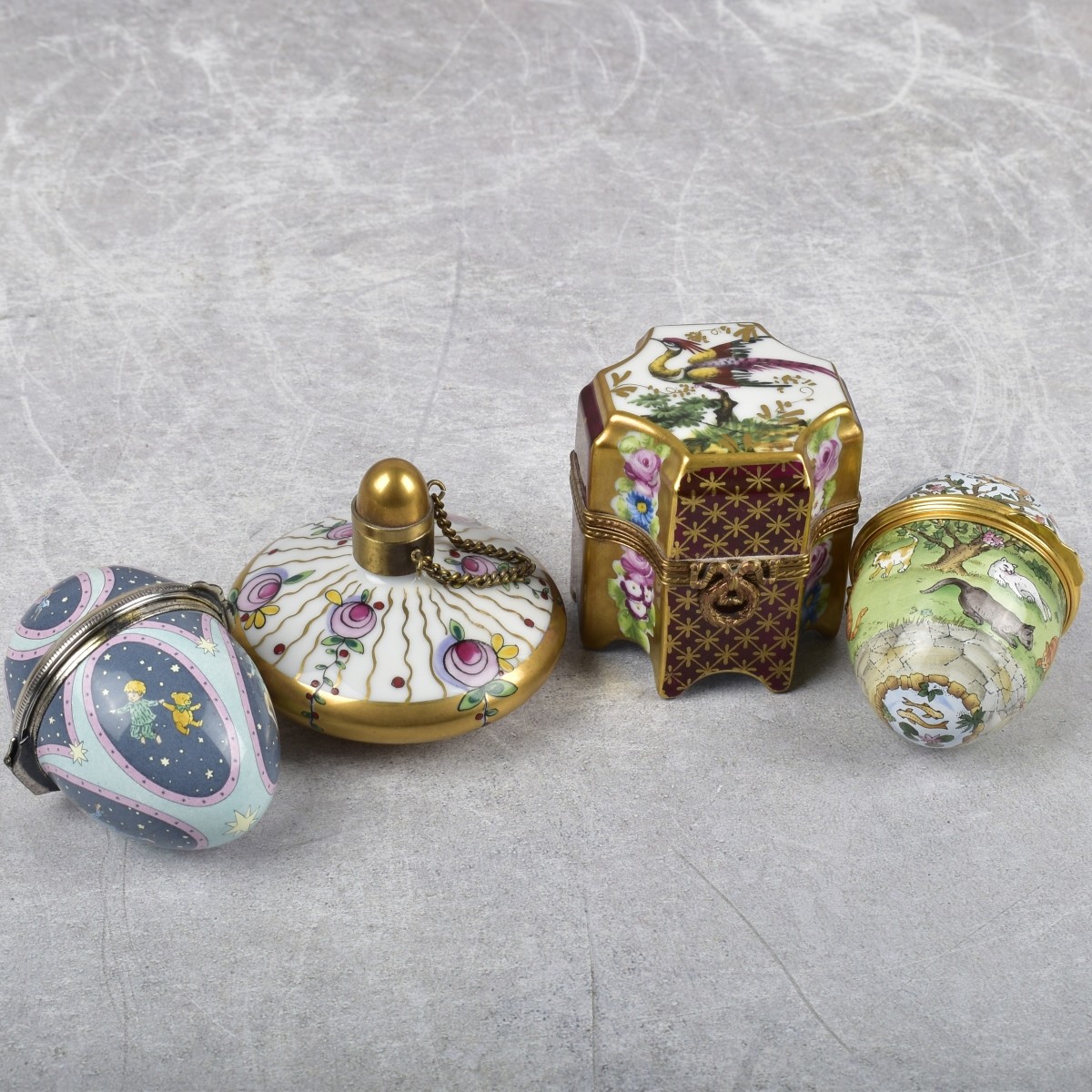 Assorted Limoges Porcelain Pill Boxes