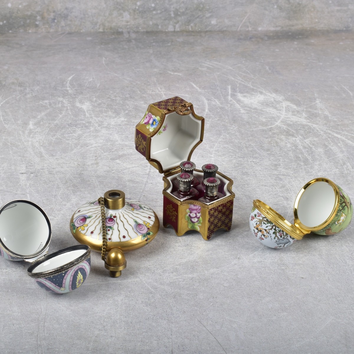 Assorted Limoges Porcelain Pill Boxes