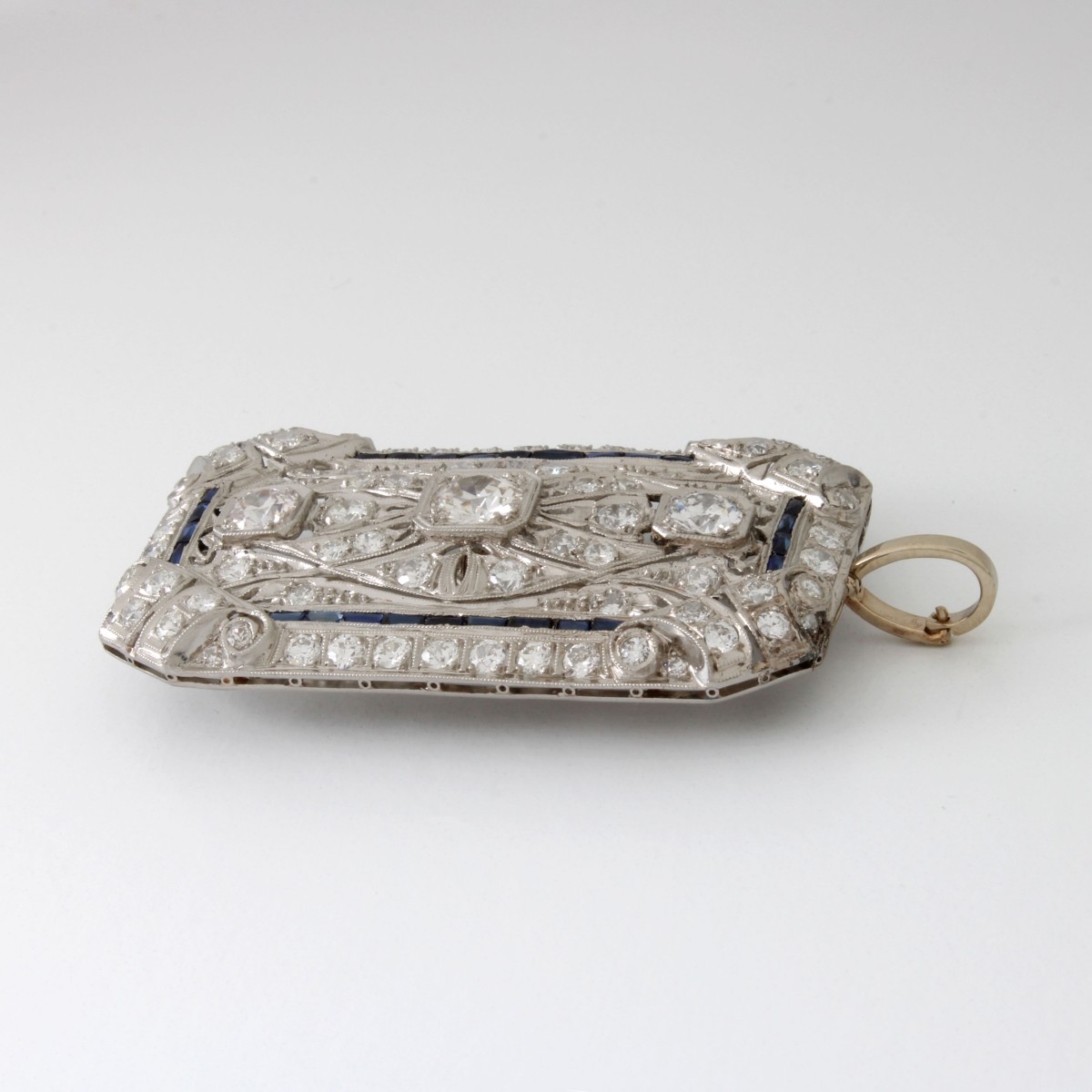 Art Deco Diamond and Platinum Pendant