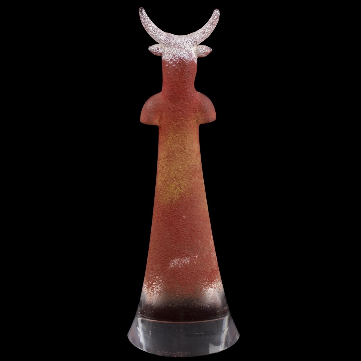 Vintage Kosta Boda "Red Bull" Sculpture