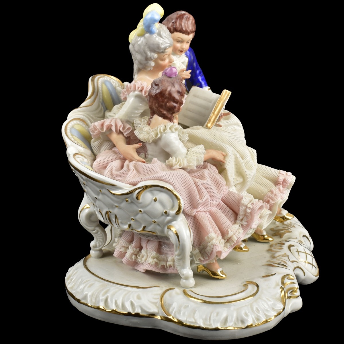 Vintage Dresden German Porcelain Figural Group