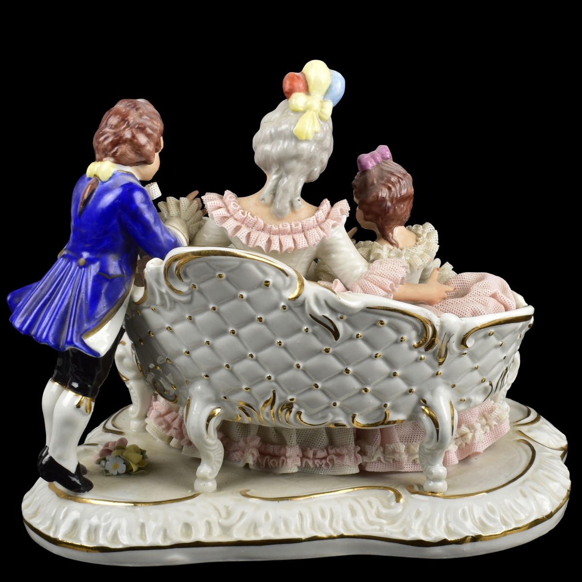 Vintage Dresden German Porcelain Figural Group