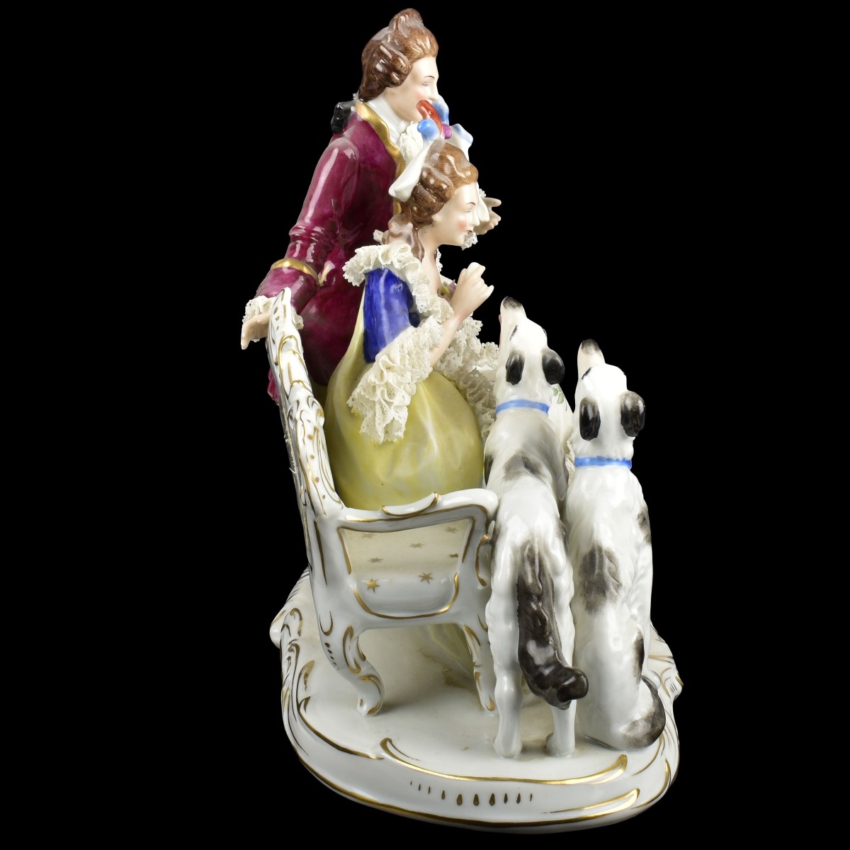 Antique Sitzendolf German Porcelain Figural Group