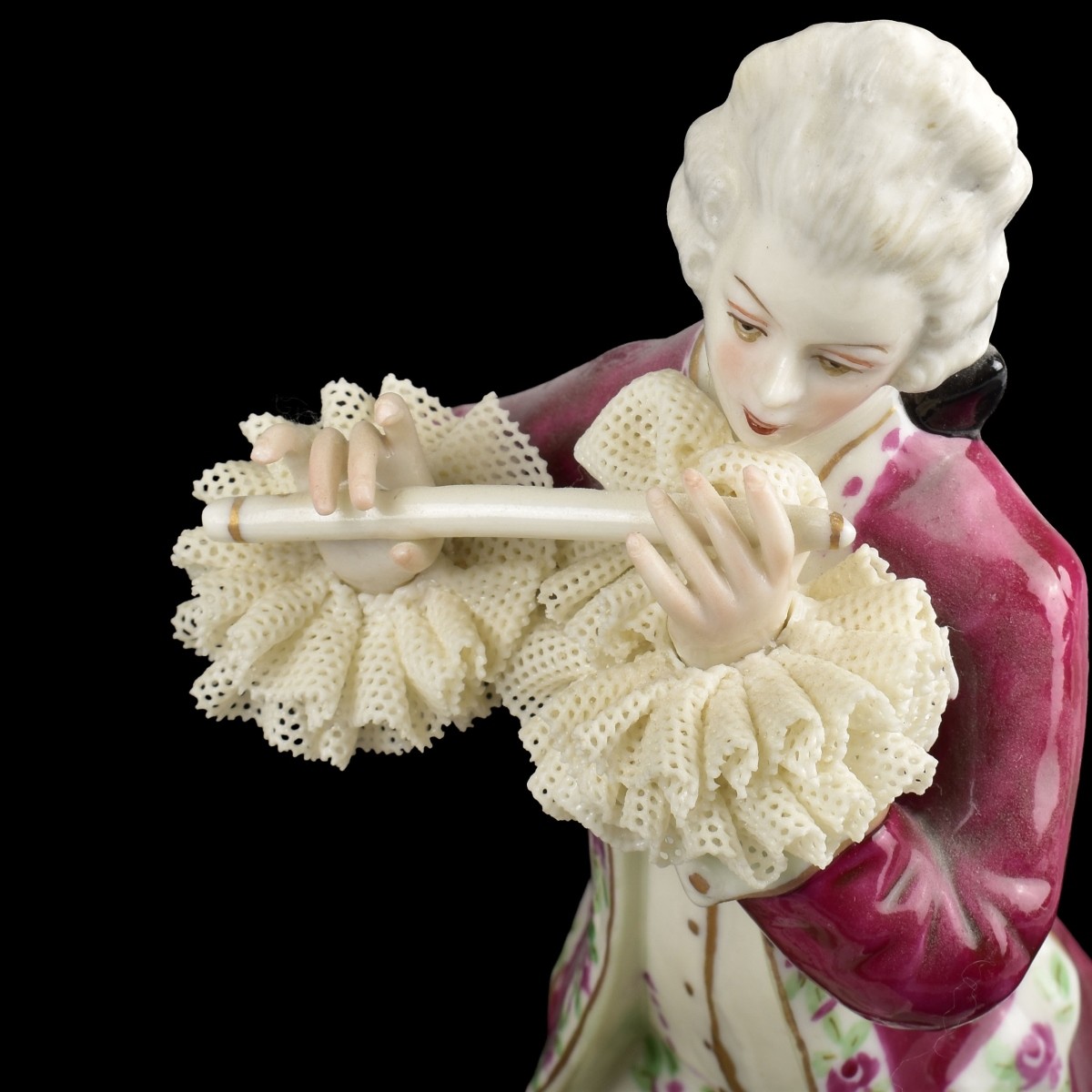 Muller Volkstedt Lace Musical Porcelain Group