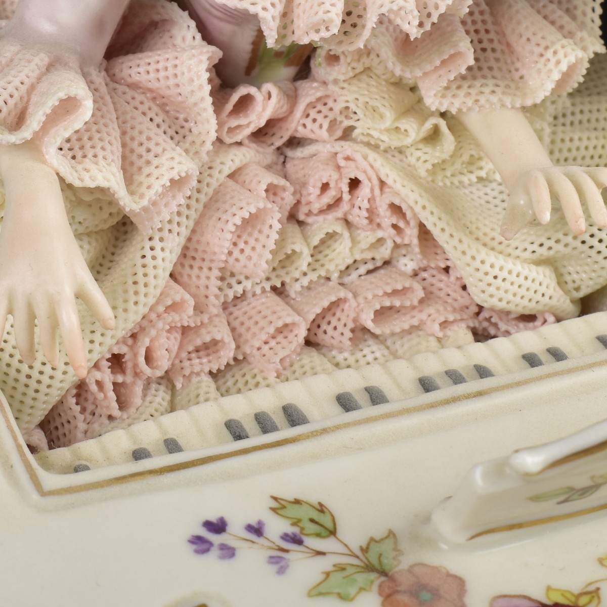 Muller Volkstedt Lace Musical Porcelain Group