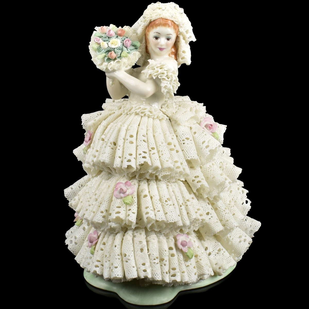 Muller Volkstedt Lace Musical Porcelain Group