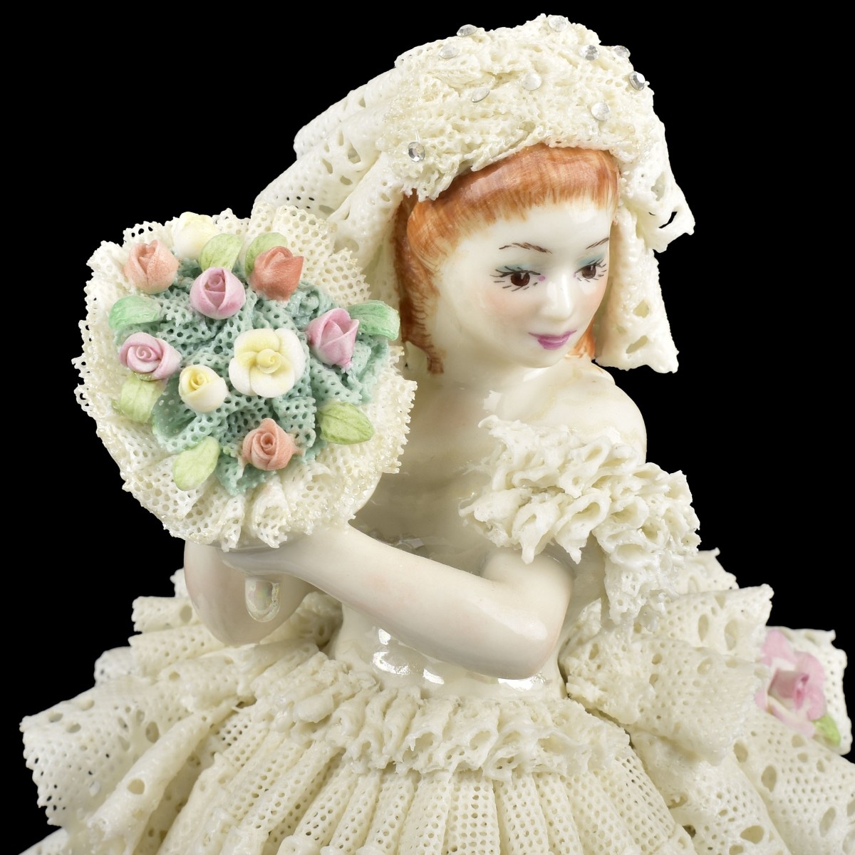 Muller Volkstedt Lace Musical Porcelain Group