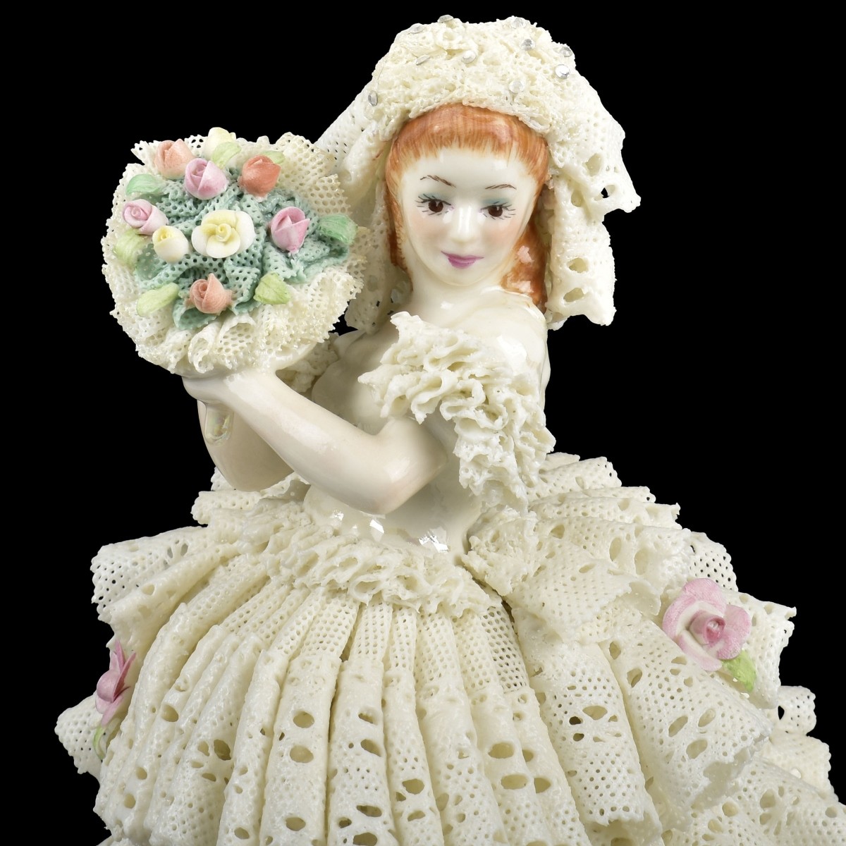 Muller Volkstedt Lace Musical Porcelain Group