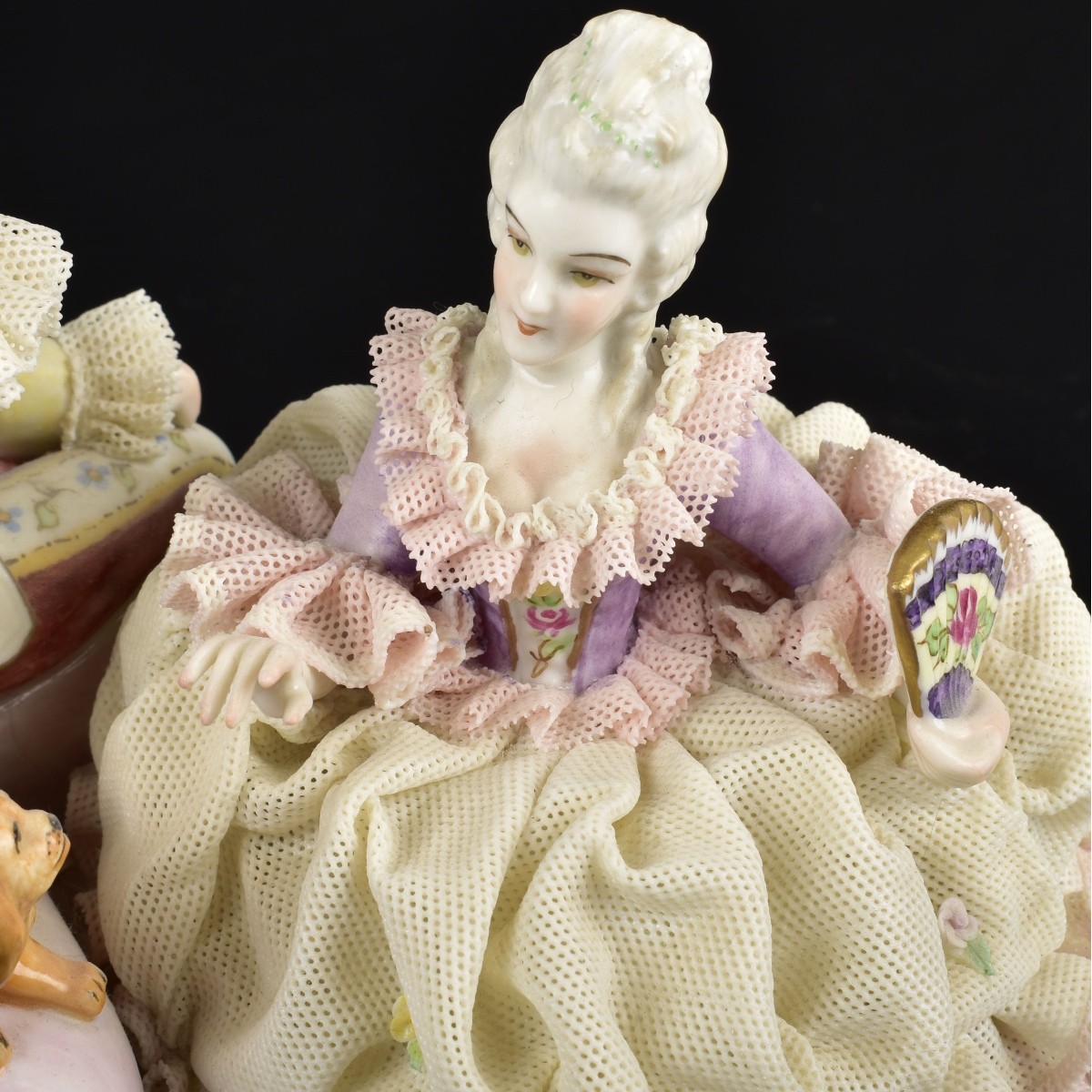 Muller Volkstedt Lace Musical Porcelain Group