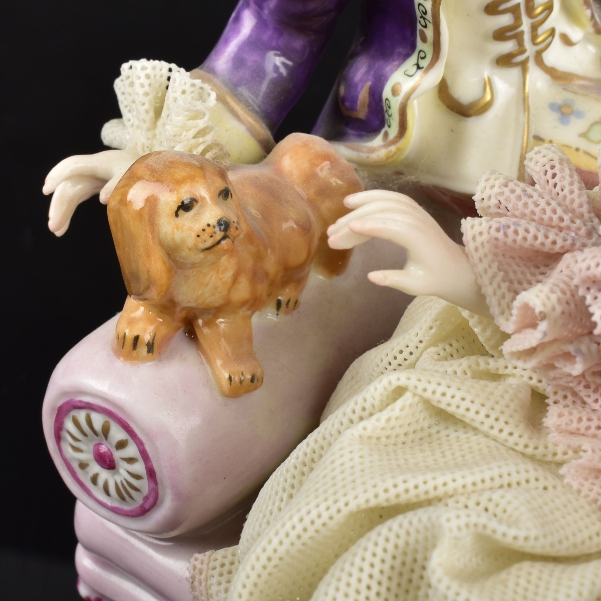 Muller Volkstedt Lace Musical Porcelain Group