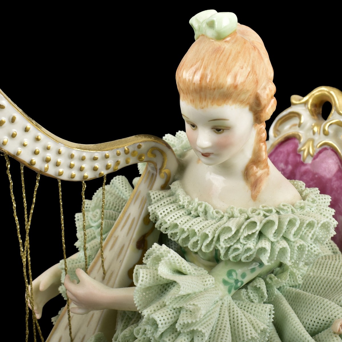 Muller Volkstedt Lace Musical Porcelain Group