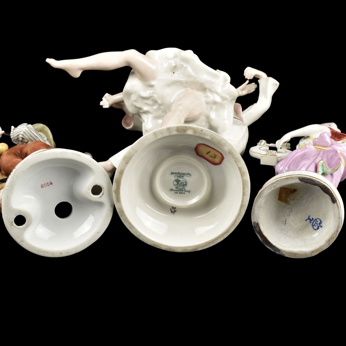Collection of German Porcelain Sculptures