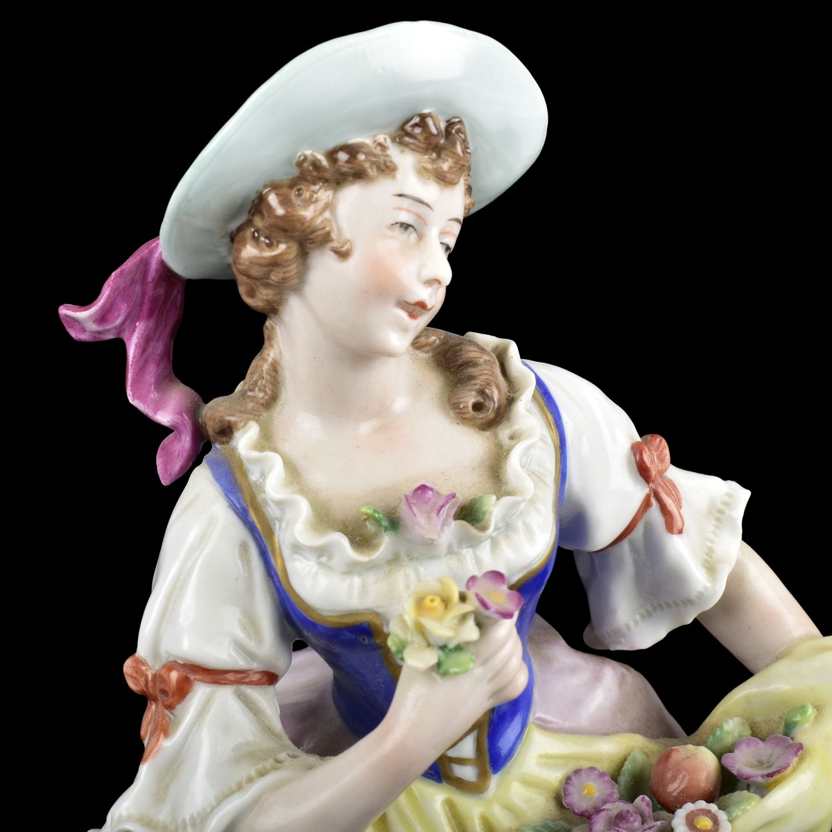 Antique Sitzendolf German Porcelain Sculpture