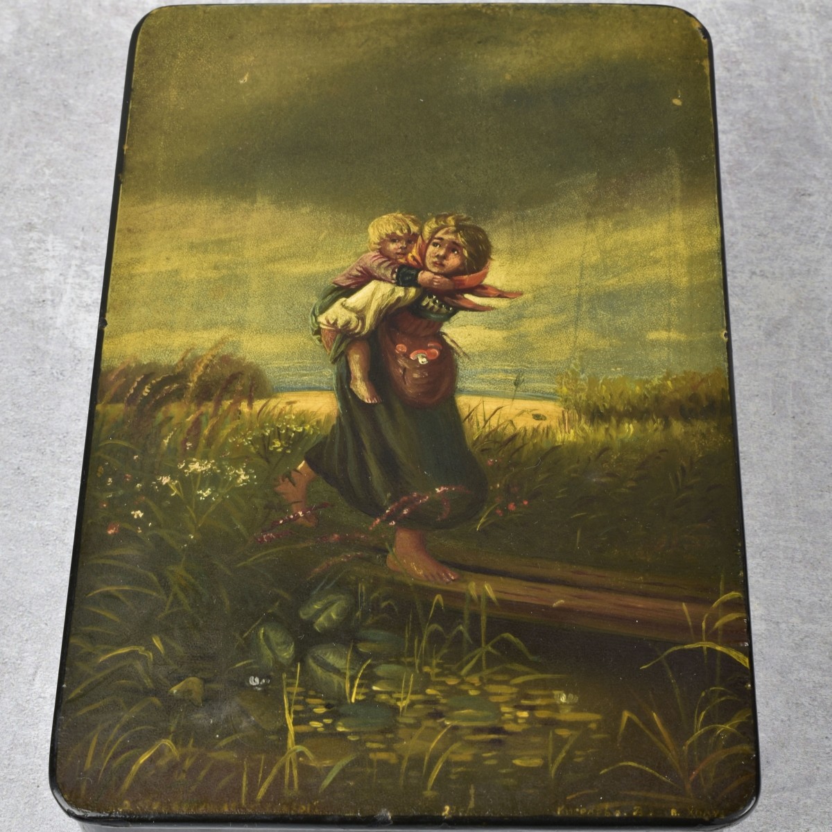 Vintage Russian Paper Mache Boxes