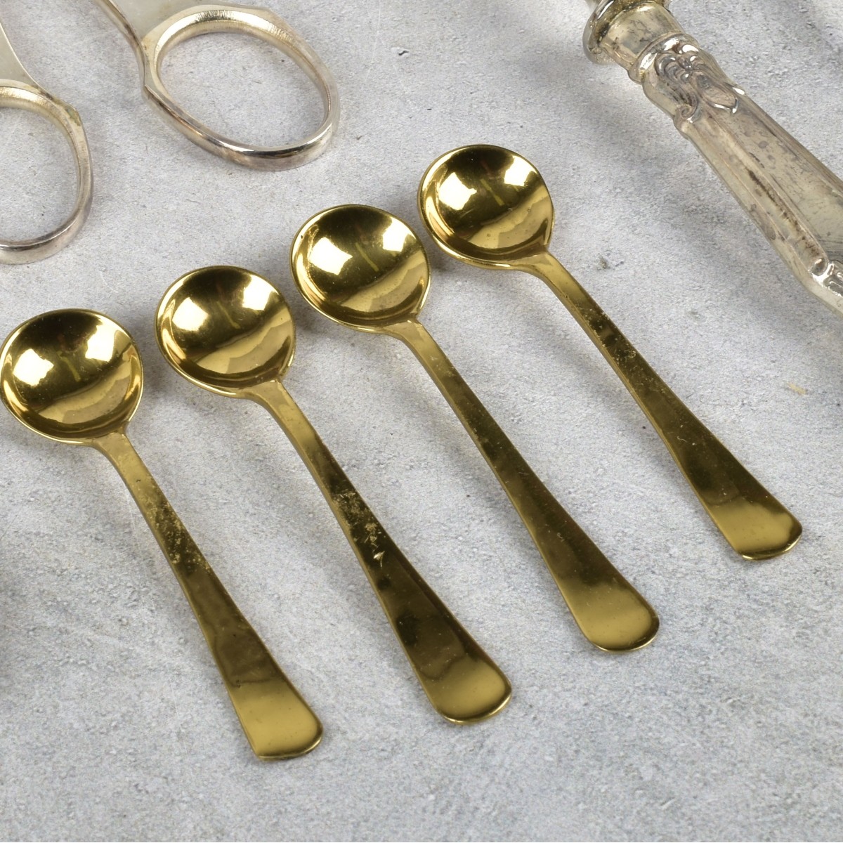Large Assortment of Silver Plate and MOP