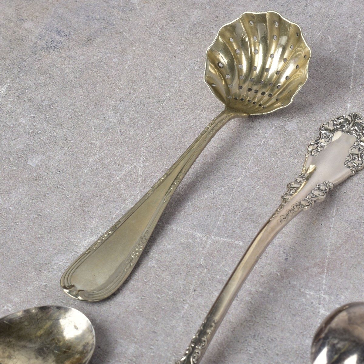 Large Assortment of Silver Plate and MOP