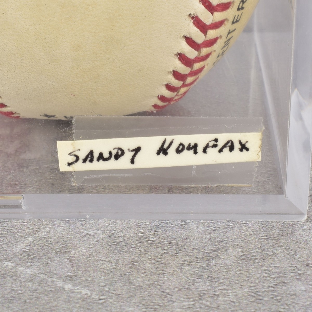 Sandy Koufax Autographed Baseball