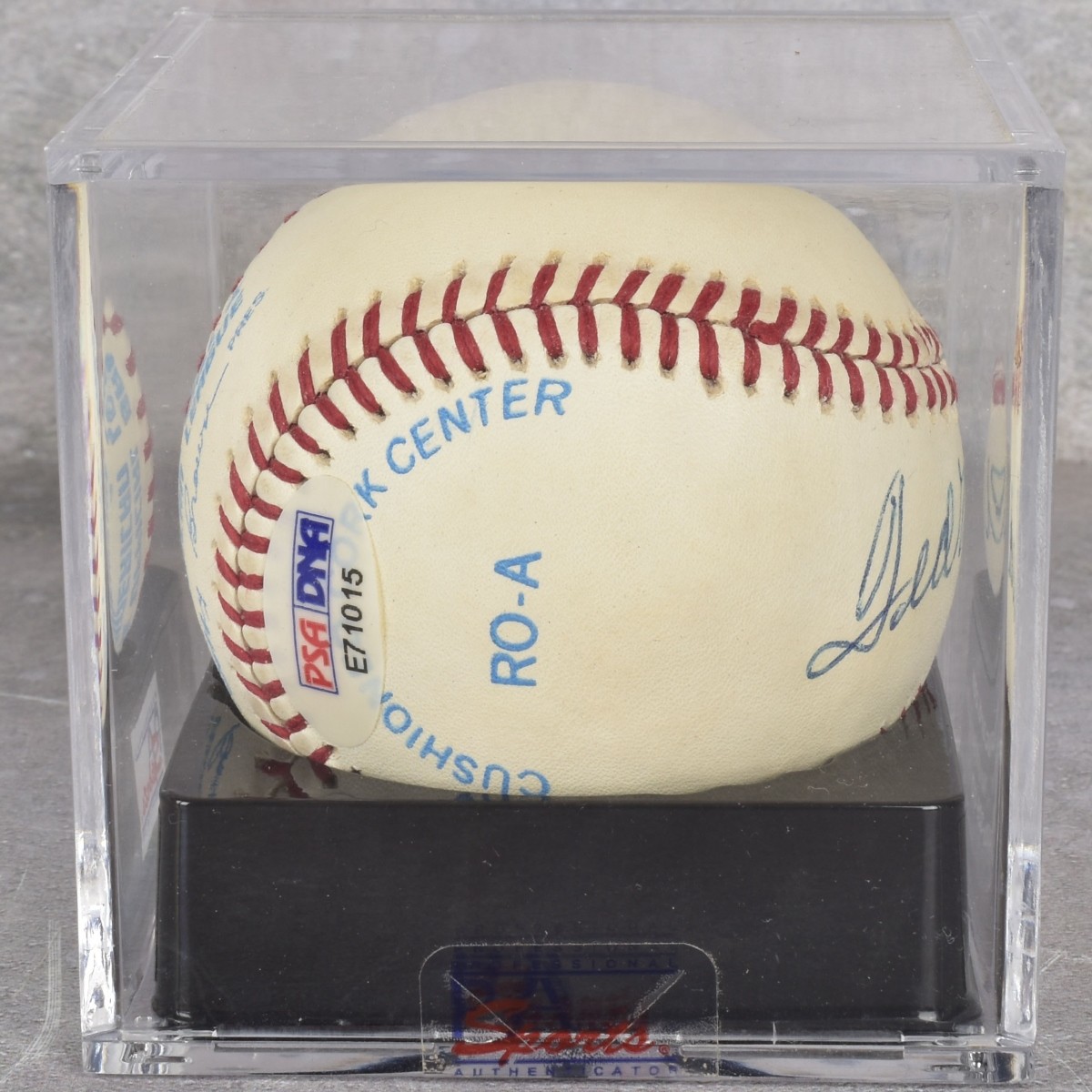 Ted Williams Autographed Baseball