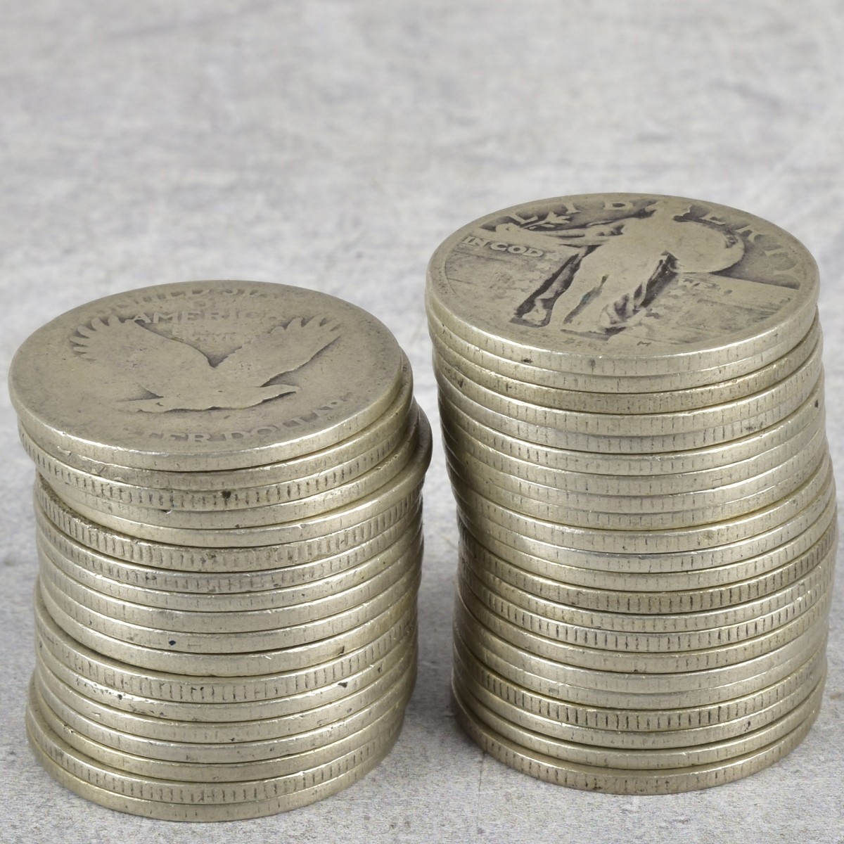 Walking Liberty Quarters