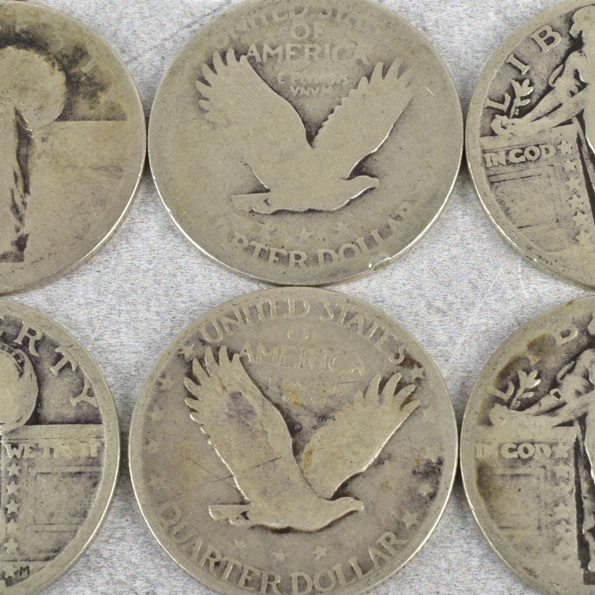 Standing Liberty Quarters