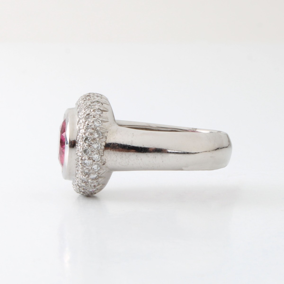 Tourmaline, Diamond and 18K Ring