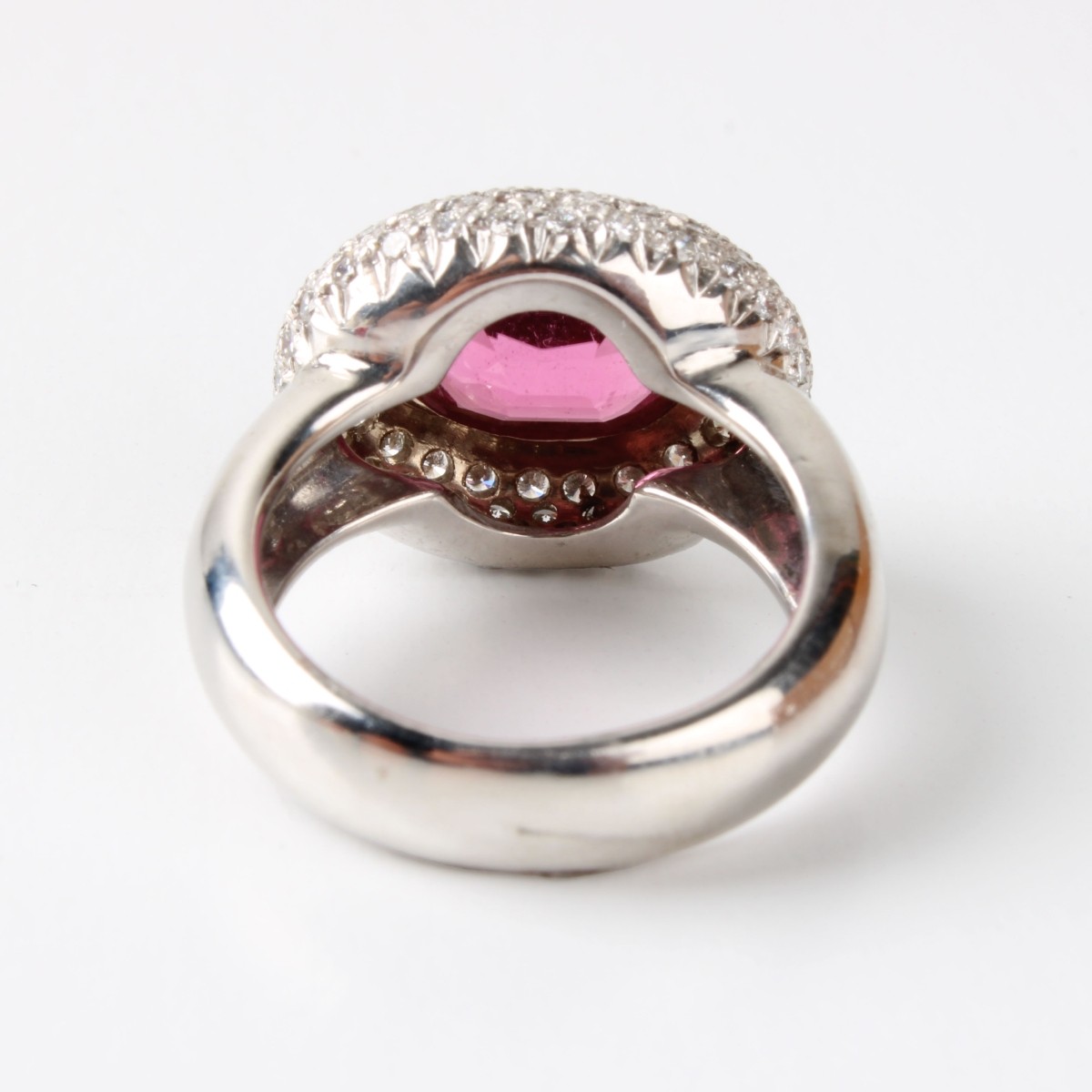 Tourmaline, Diamond and 18K Ring