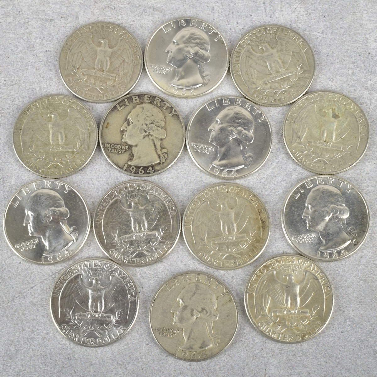 1964 Washington Quarters