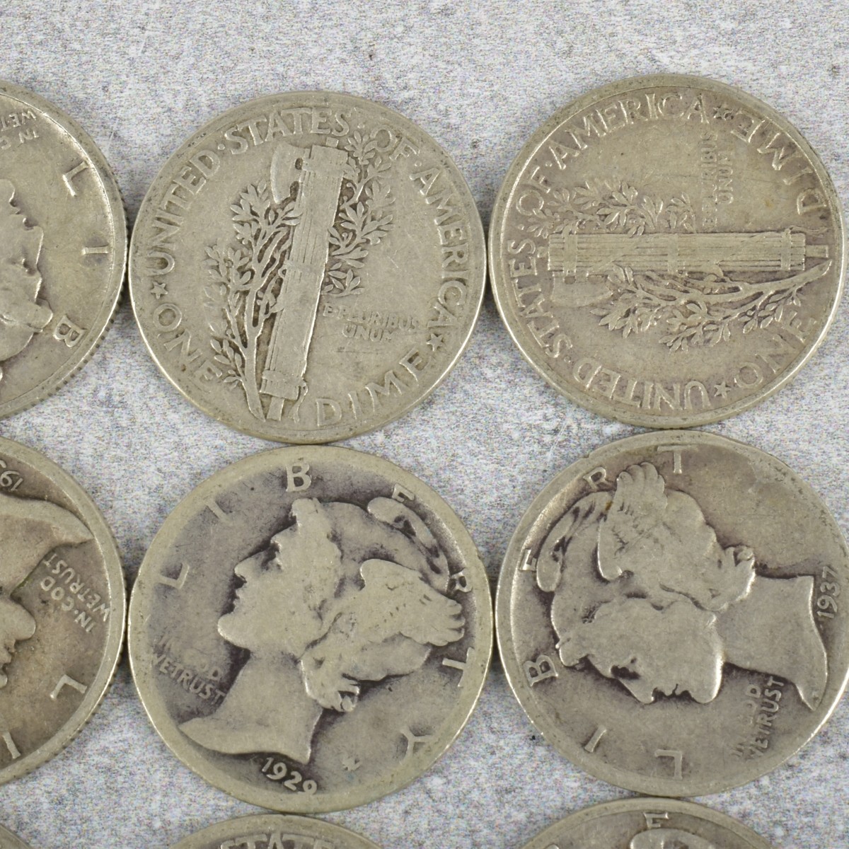 American Mercury Head Dimes