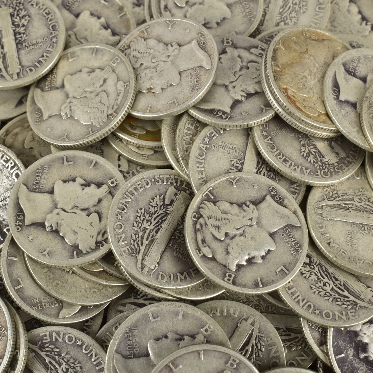 American Mercury Head Dimes
