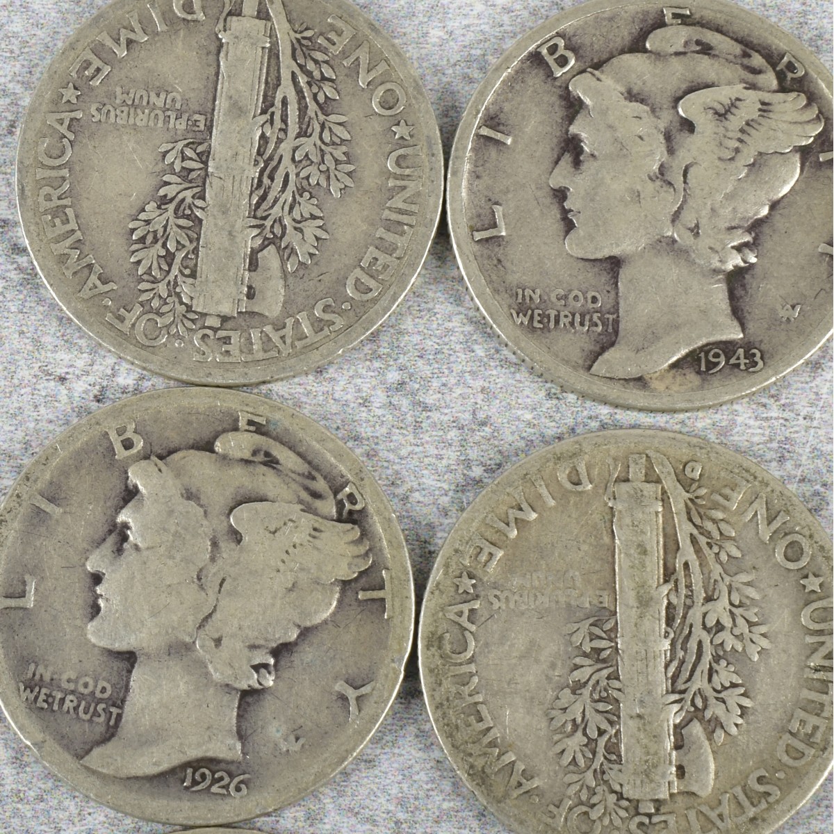 American Mercury Head Dimes