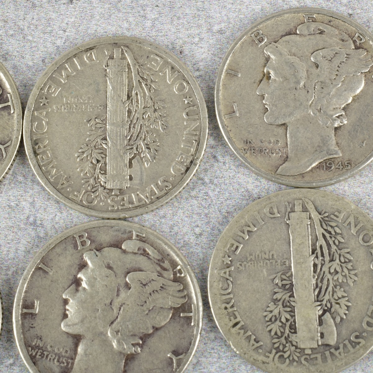 American Mercury Head Dimes