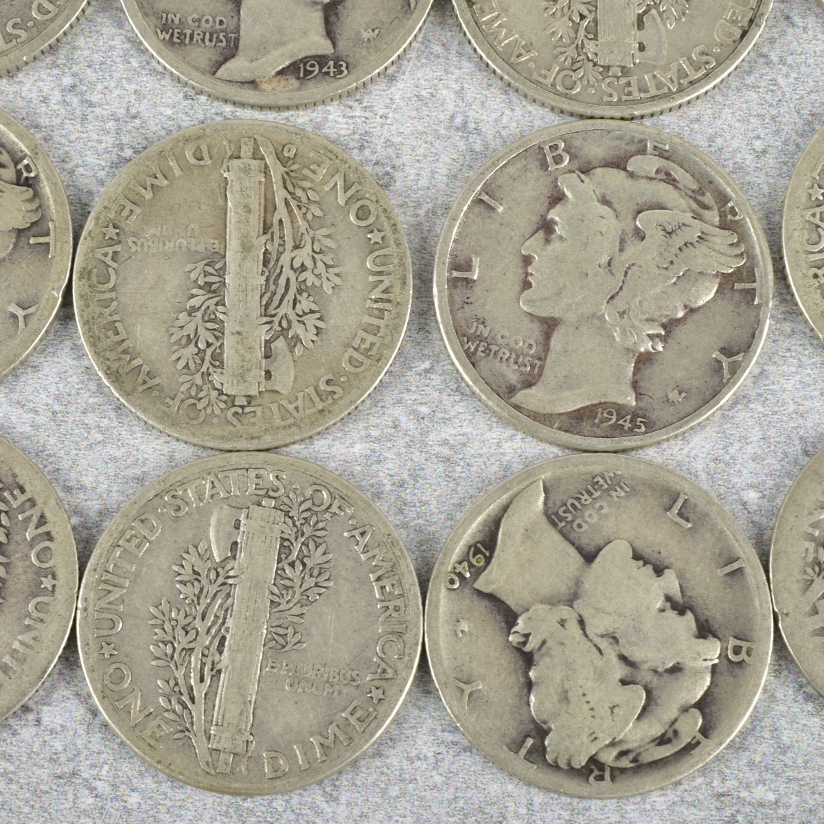 American Mercury Head Dimes