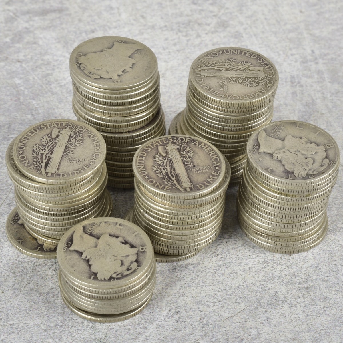 American Mercury Head Dimes