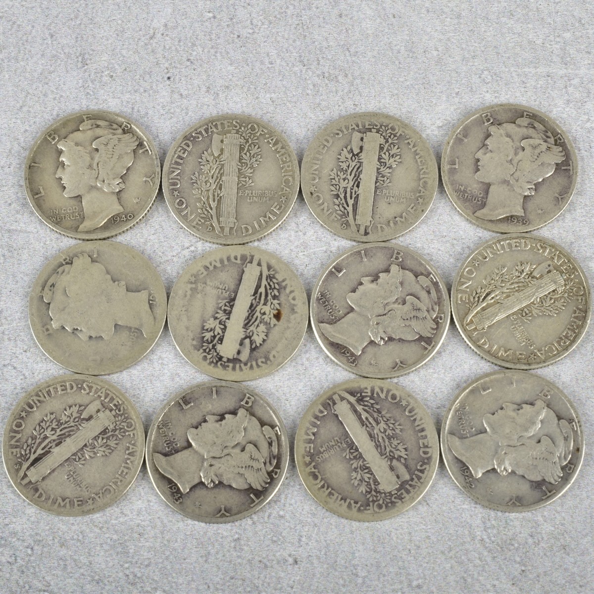 American Mercury Head Dimes