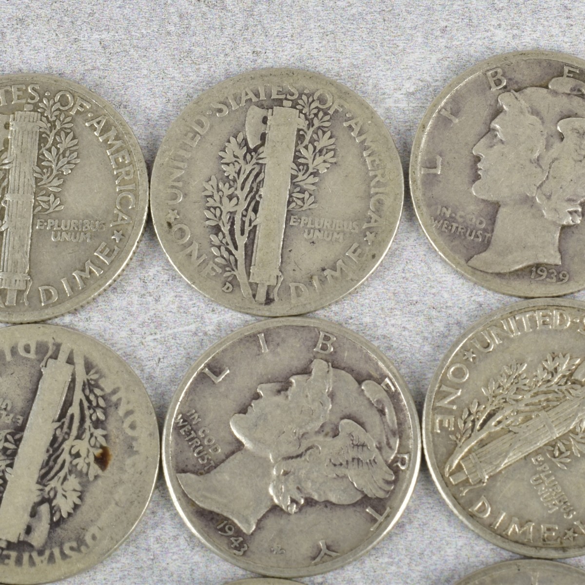 American Mercury Head Dimes