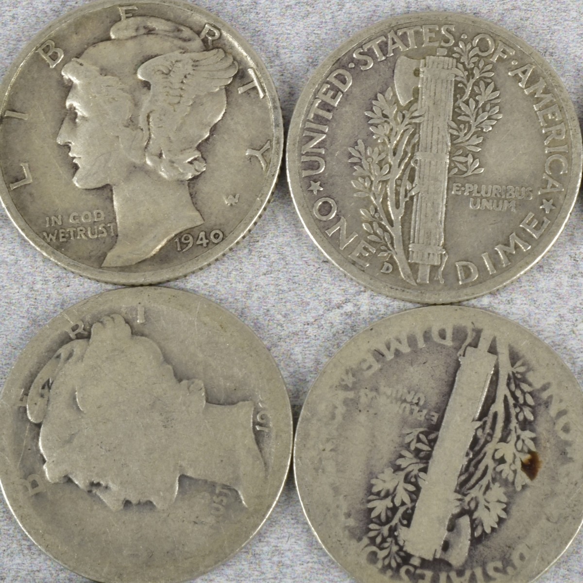 American Mercury Head Dimes