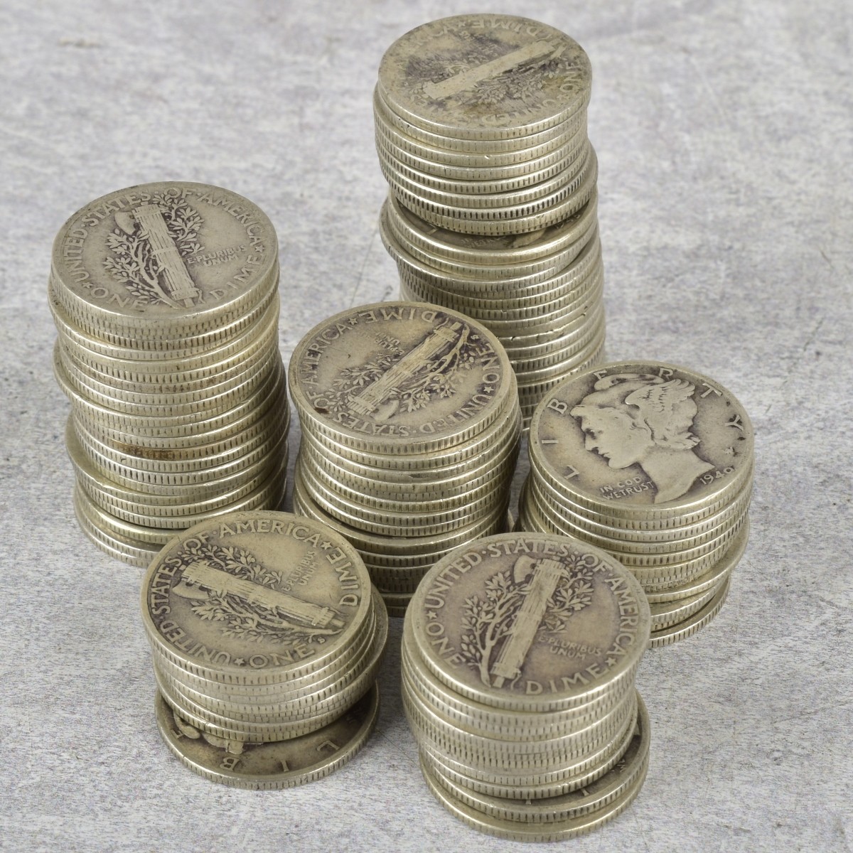 American Mercury Head Dimes