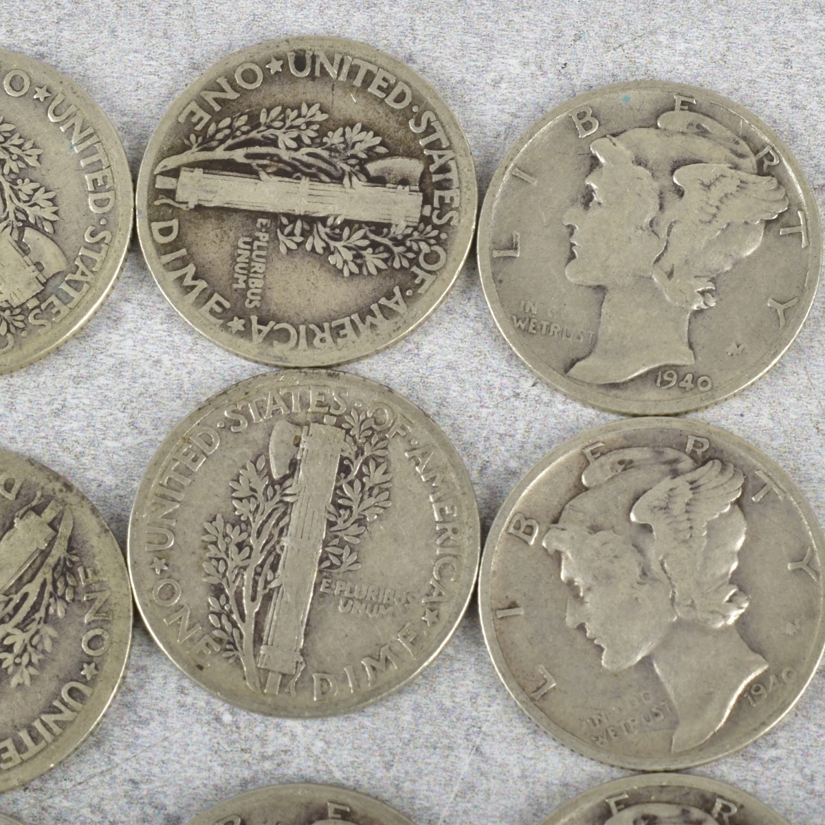 American Mercury Head Dimes