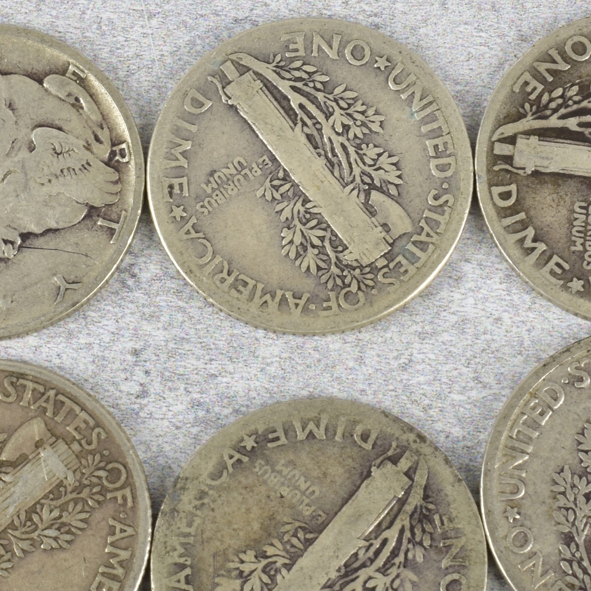 American Mercury Head Dimes