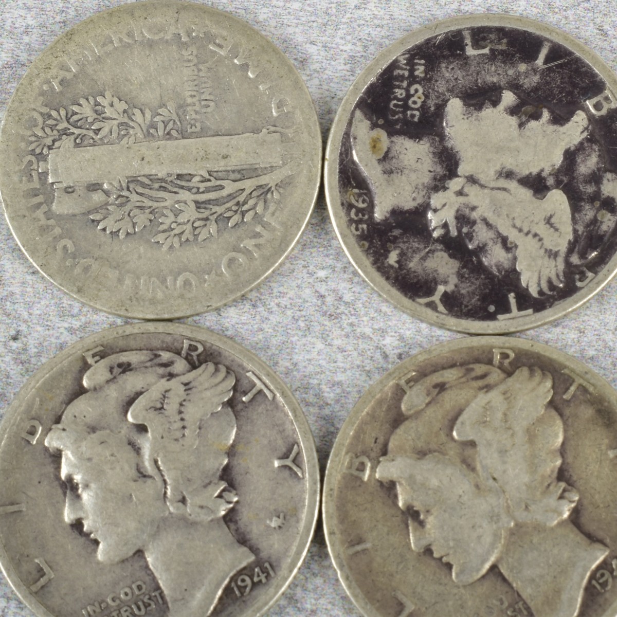 American Mercury Head Dimes