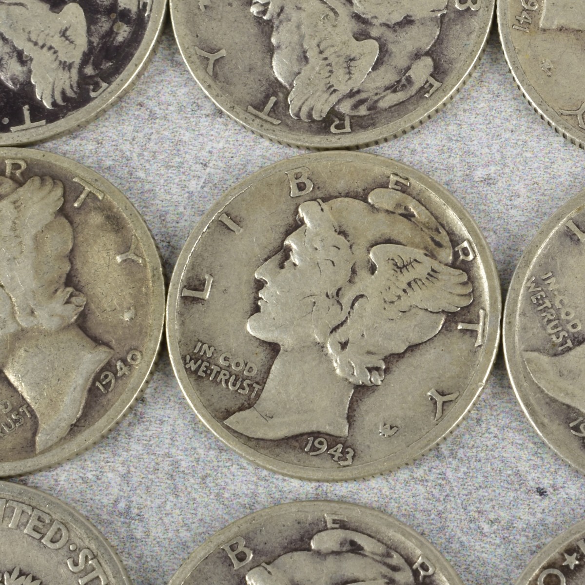 American Mercury Head Dimes