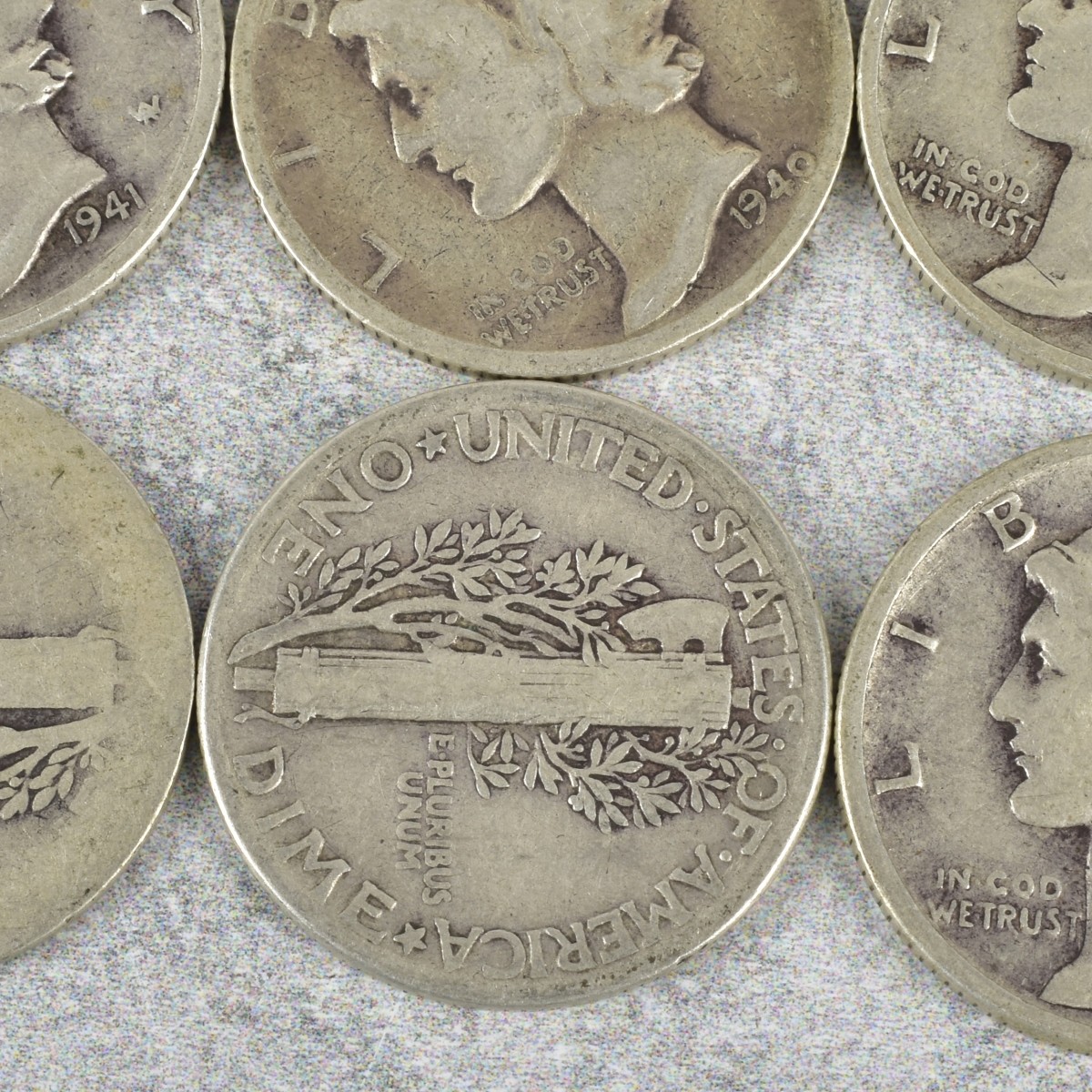 American Mercury Head Dimes