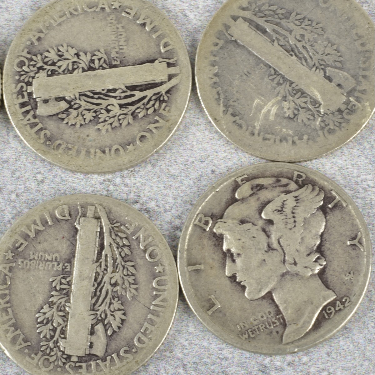 American Mercury Head Dimes
