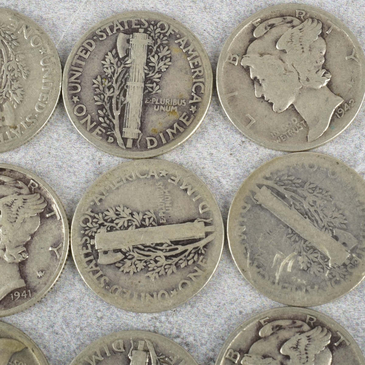 American Mercury Head Dimes